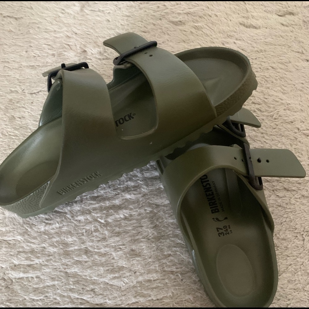 Birkenstock rubber sandals